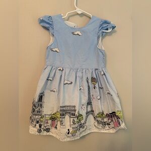 Jacadi Blue Paris Themed Dress
